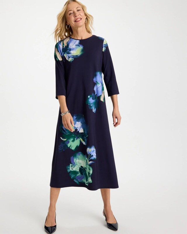 Floral Short Sleeve Maxi Dress - image 2